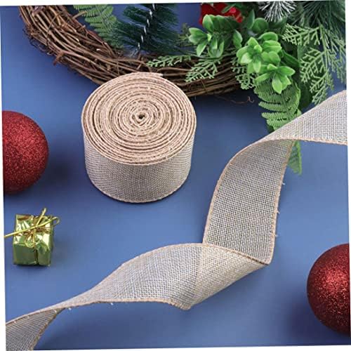 Aeiofu Christmas Ribbon Christmas Wired Edge Ribbon Diy Branks Craft Christmas Christmas Ribbon Ribbon Diy embrulhe