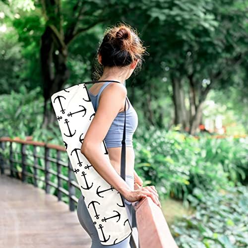 Piratas Anchor Skull 2 ​​Yoga Mat Carrier Bag com alça de ombro de ioga bolsa de ginástica Bolsa de praia