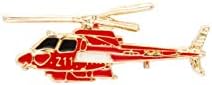 Cavaleiro Red Helicóptero Red Helicóptero Pin Badge Casaco Casaco de Casamento de Caso de Festa de Festa de Cola de Colera Acessórios para Collar Broche
