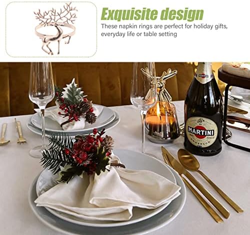 UPKoch Elk Decor 6pcs de Natal Titulares de guardas