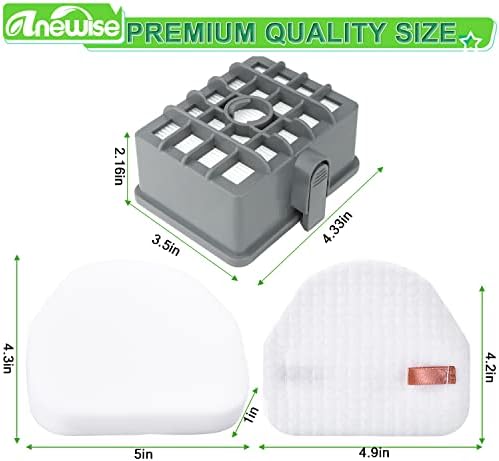 Substituição de filtro ANEWISE Substituição para rotador de tubarão NV450 NV451 Rocket NV472 NV480 NV481 NV482 NV484 VAIRO PROFISSIONAL INSPRESSIONAL, PARTE # XHF450 & XFF450.