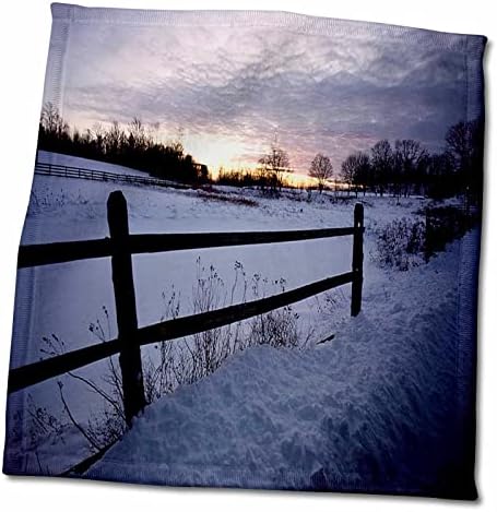 3drose winter tem tema de amanhecer nascer do sol - toalhas