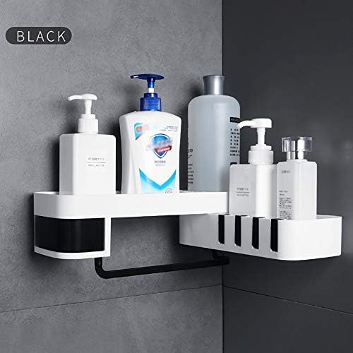 Prateleiras de banheiro Larro, 1 PCS Plataforma de chuveiro de canto Banheiro Shampoo Shampo de chuveiro Porta de cozinha