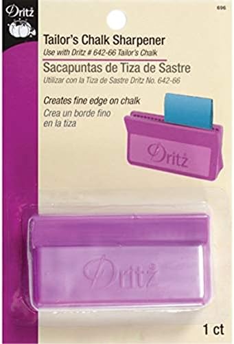 Dritz Chalk & Holder com apontador, giz de alfaiate branco, 1 contagem