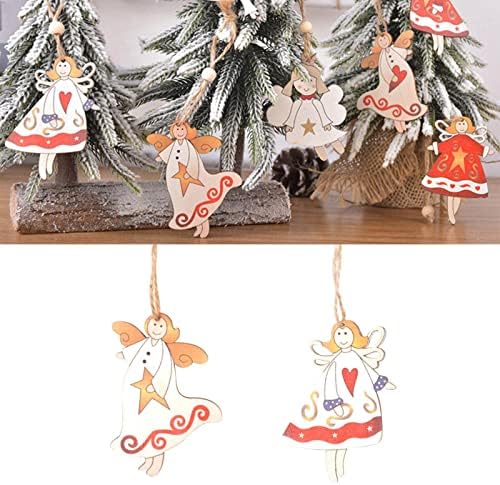 Grandes decorações de Natal Impressão de Natal Pingente de madeira Arenamentos de natal