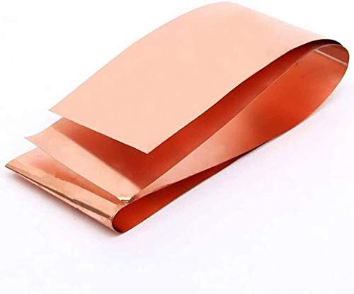 Folha de cobre de placa de latão Umky 99,9% folha de metal de cobre Cu Folha de metal 0. 03x200x1000mm para artesanato aeroespacial, 0,03mm*200mm*1m de folha de metal