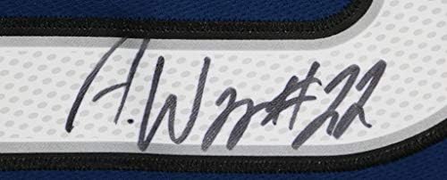 Andrew Wiggins Minnesota Timberwolves assinou o Blue Autografado 22 Jersey Coa
