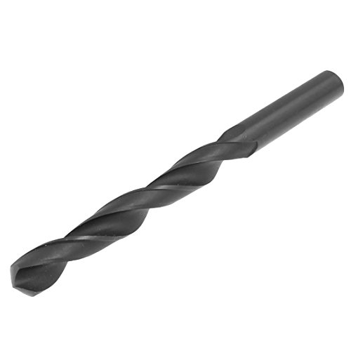 uxcell® metal perfuração de mármore de alta velocidade de aço 11 mm diâmetro spiral bit preto