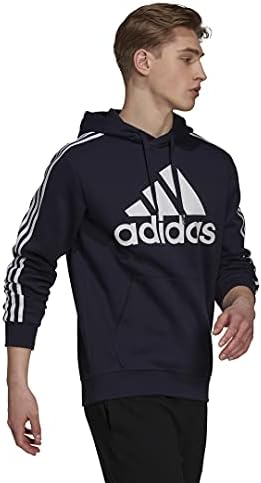 Adidas Men's 3 Stripes Fleece Capuz Sweatshirt
