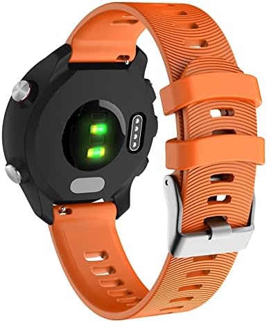 Bandkit 20mm Silicone Watch Band Strap for Garmin Forerunner 245 245m 645 Vivoativo 3 Vivomove HR Smart Smart Pulset Strap