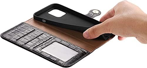 Kangdd Crocodile Pattern Flip Tampa para Apple iPhone 14 Pro Max Case 2022, Folio Kickstand Leather Phone Case Wallet [titular de cartão]