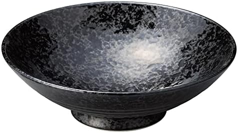 セトモノホンポ Ginsei Black 8.0 Planting Pot, 9,7 x 3,0 polegadas, utensílios de mesa japoneses