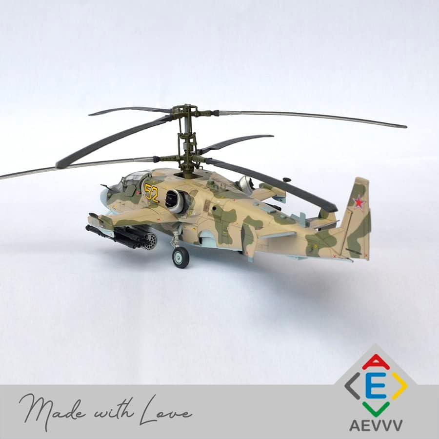 Kits de modelo de helicóptero russo de jacaré 1:72 - escala - Kamov KA -52 Hokum B Russian Ataque Helicóptero Helicóptero Plastic