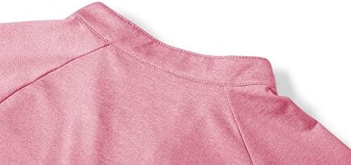 Camisetas de pólo de golfe feminino Crysully V de pescoço de manga curta, com camisa leve UPF50+