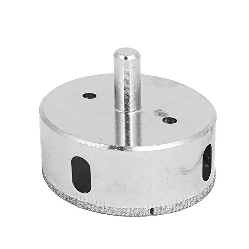 Novo corte LON0167 de 65 mm apresentado em diamante com revestimento de diamante confiável eficácia redonda orifício de broca orifício de vidro serra drill bit ton prateado