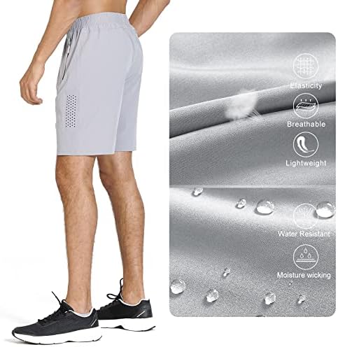 Northyard Men's Athletic Huncking Shorts Quick Dry Workout Shorts 7 Ginásio de esportes leves Treinamento de basquete de corrida