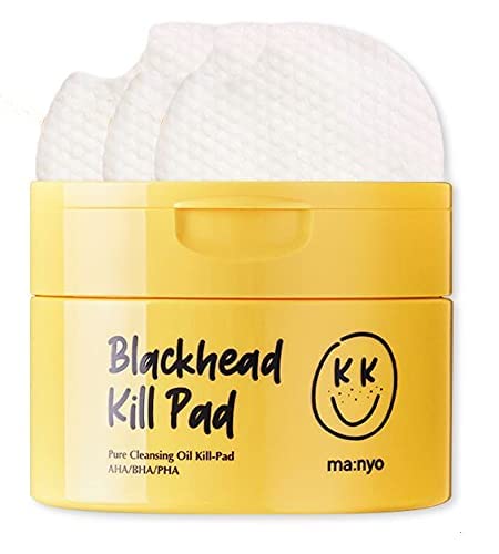 Manyead Blackhead Pure Cleansing Oil Kill Pad, Cleannser coreano, esfoliante facial para cravos, poros aumentados