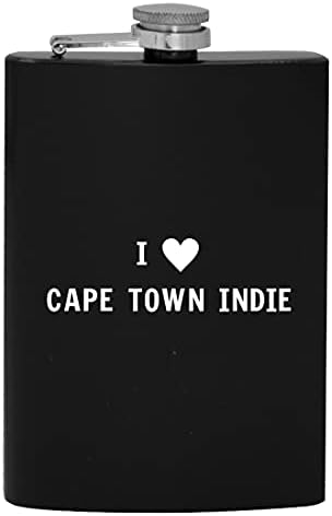 I Heart Love Cape Town Indie - 8oz de quadril de quadril bebejo de álcool