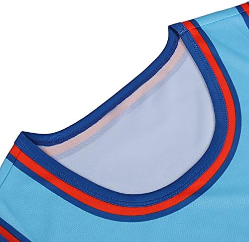 Jerseys de basquete masculino de filmes espaciais 6 Toon Squad Jersey Uma nova camisa herdada para o presente da festa do hip