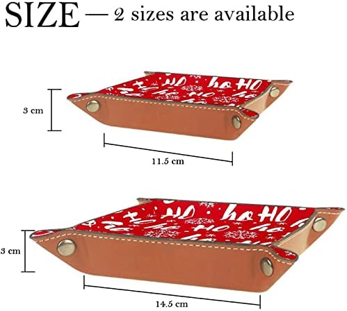 Tacameng Hohoho Padrão Papai Noel Risos Risos Vermelhos, Bandejas de Jóias de Jóias de Jóias de Armazenamento de Jóias de Armazenamento Para Casa Para Captura de Captura de Capta