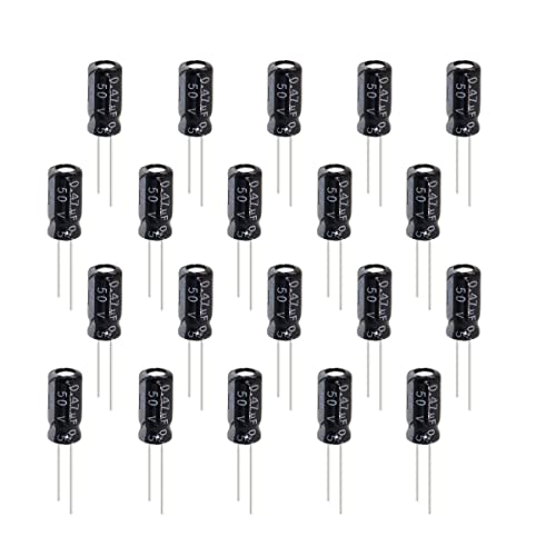 Kits de capacitores eletrolíticos de alumínio 50V 330UF Capacitores de mergulho radiais para reparo elétrico/arduino/diy etc. 20pcs