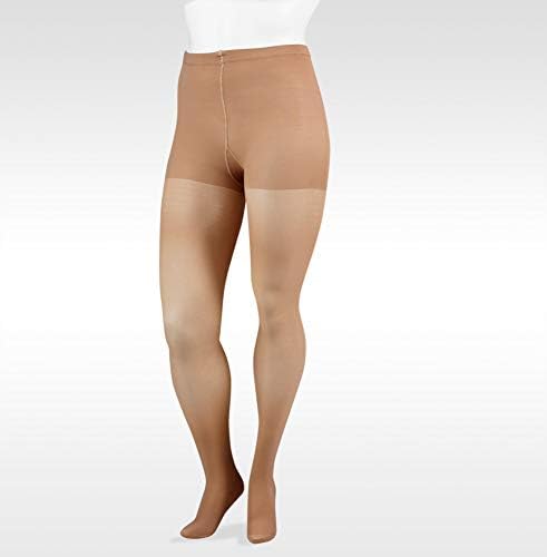 Pantyhose de calça de 2001 de 2001 20-30mmHg Mangueira de compressão fechada do dedo do pé, canela, 2 curta