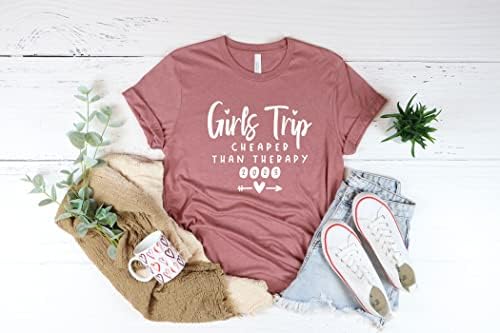 Meninas Trip Trip mais barato que a camisa de terapia Camisa de viagem Girls Trip Girls Trip Shirt Girls Terapia Viagem