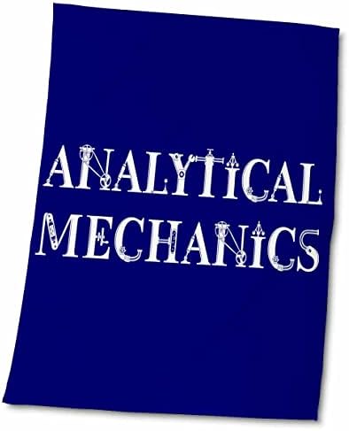 Mecânica analítica 3drose, texto frio em duas linhas em fundo azul - toalhas