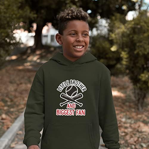 Brother Brother Baseball Kids 'Sponge Fleece Hoodie - Hoodie infantil de beisebol - capuz esportivo para crianças