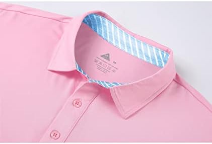 Camisas pólo scodi para homens casuais manga curta de golfe pólo atlético de camisa de tênis de camisa de colarinho diária