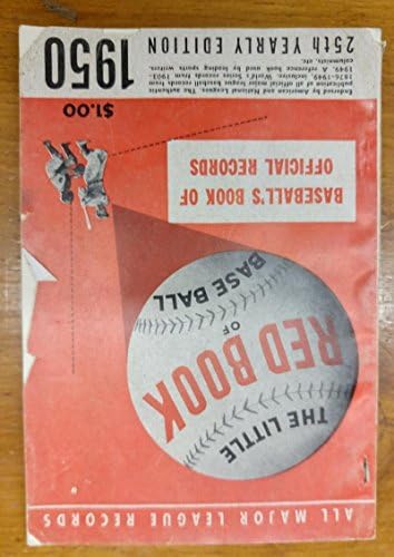 Major League Little Red Book of Baseball 25ª edição anual 1950