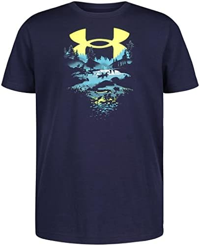 Under Armour Boys 'Manga curta ao ar livre Camiseta, Crewneck