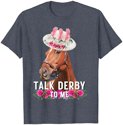 Fale derby para mim camiseta de dia de racha de cavalos