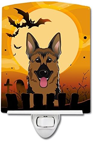 Tesouros de Caroline BB1769CNL Halloween Shepherd Shepherd Cerâmica Night Light, compacta, certificada por UL, ideal