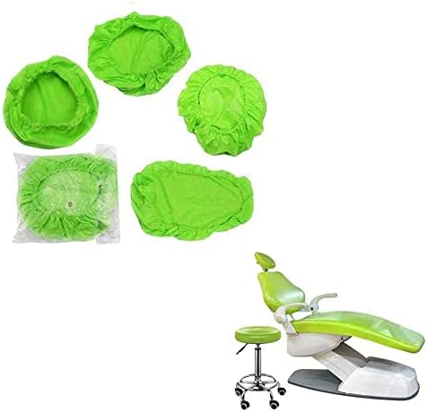 JUCHENG 4PCS/Set - Proteção Campa de cadeira odontológica completa Seda avançada de leite - Pu do odontologia da cadeira de cadeira odontológica capa de cadeira elástica Protetor de proteção à prova d'água