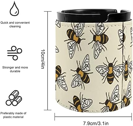 Salve as abelhas engraçadas de cigarros de cinzas de cinzas de couro PU