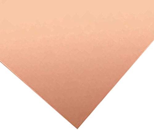 Folha de cobre Yiwango espessura de cobre roxo 0,16 polegada Material de metal para artesanato Material artesanal DIY, 4,0 200 mm,