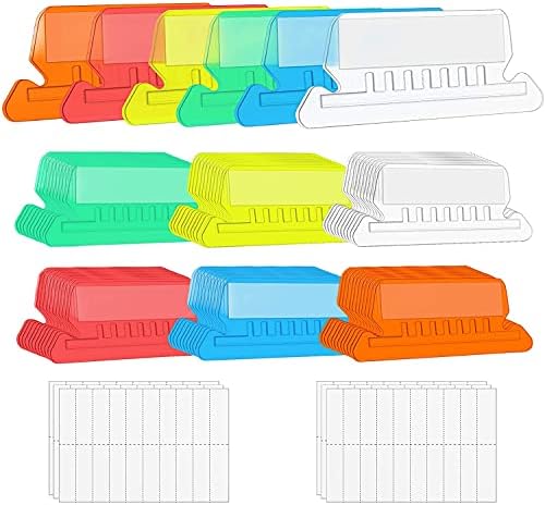 Guias da pasta de arquivo, 60+60 Define as guias de pasta de arquivo penduradas multicoloras com inserções para pastas penduradas,