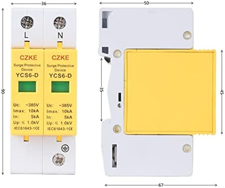 Gummmy YCS6-D AC SPD 385V Proteção Proteção Proteção Proteção Proteção Proteção Baixa testia Dispositivo