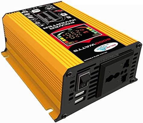 Inverter de energia do carro DC 12V - AD 110V/220V Adaptador de conversor de energia DUAL INVERTOR USB com LCD Display