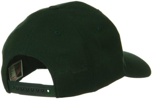 Otto Solid Wool Blend Prostyle Snapback Cap - Verde escuro