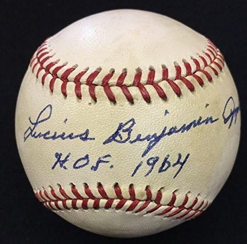 Lucius Benjamin Appling Luke Hof 1964 assinado JSA de beisebol - Bolalls autografados