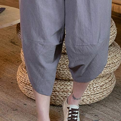 Shorts curtos moda confortável algodão-hemp manga casual terno masculino de verão masculino e cenários cinza