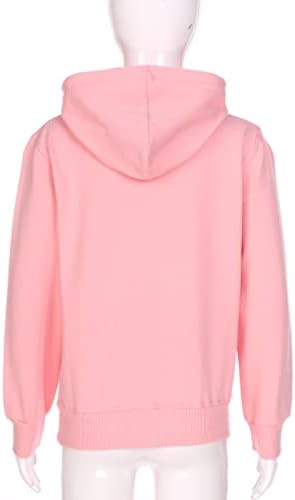 Agoky Boys meninas Meninas Pullover básico Capuz Capuz Sorte de manga longa Capuz de luvas Top Blusa casual Roupas esportivas de roupas