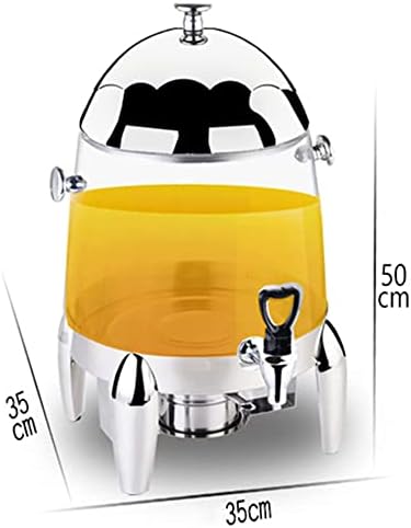 Kelunis Aço inoxidável 3 galões Acentos cromados Dispensador de bebidas quentes Chafer Urna com mini fogão para manter o recipiente