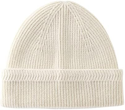 Vimfashi Men clássico Haps de inverno quente Coste de acrílico Capinho de punho de punho diário chapéu de gorro diário