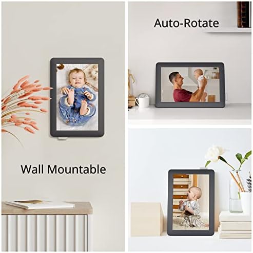 Quadro de imagem digital Wifi 10,1 polegadas-moldura de foto digital inteligente, tela de toque de 1280x800 HD, armazenamento