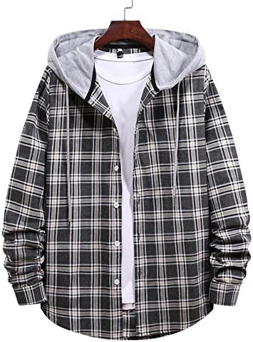 Jaquetas para homens, camisa básica aberta masculino ao ar livre de manga longa Spring Fit Soft Camisa de prorrogação da batata