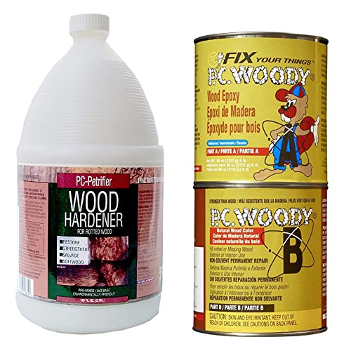 PC Produtos PC Woody Wood Repair Pasta epóxi, duas partes de 1,5 oz em dois frascos, Tan 23334