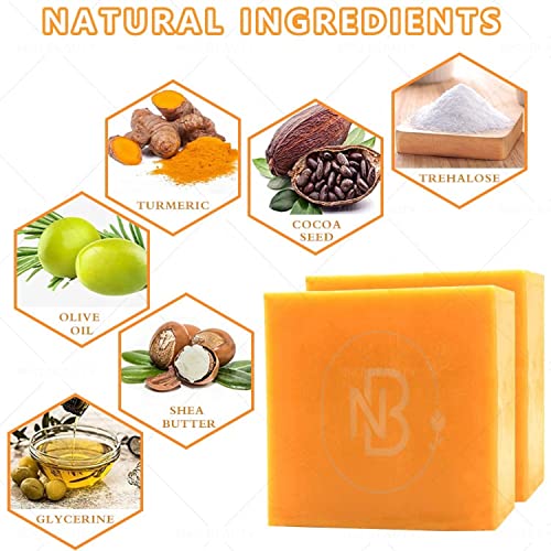 ActivePur - ácido kojico puro e sabão brilhante de açafrão com ingredientes naturais e orgânicos para a pele brilhante